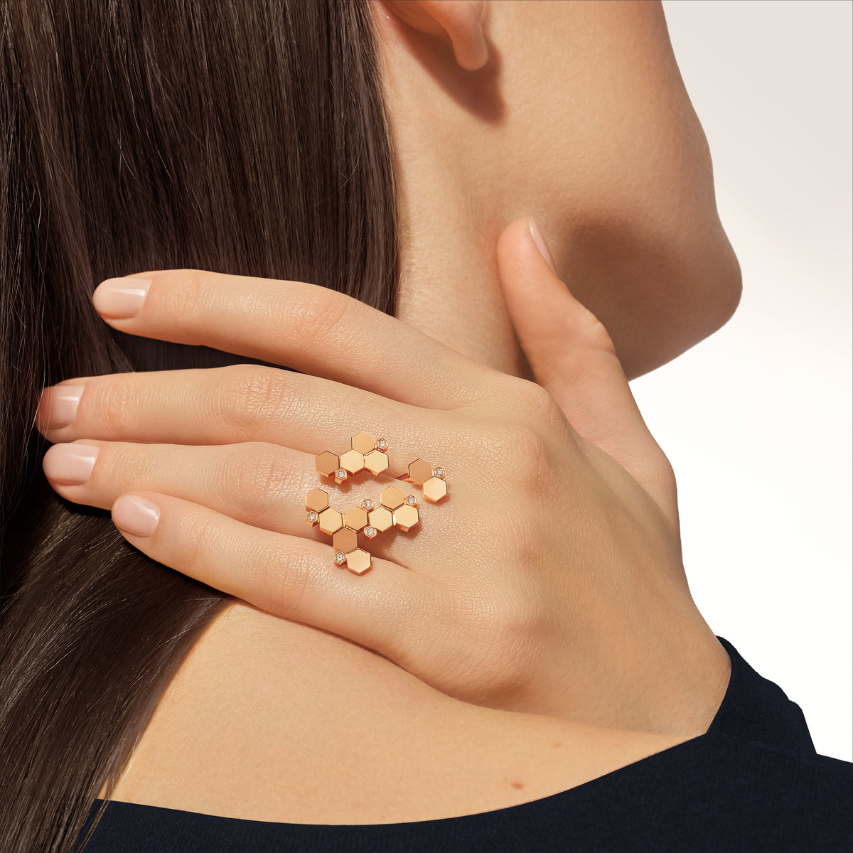 CHAUMET - ビー ドゥ ショーメ - リング - リング、ピンクゴールド、ダイヤモンド - 085974