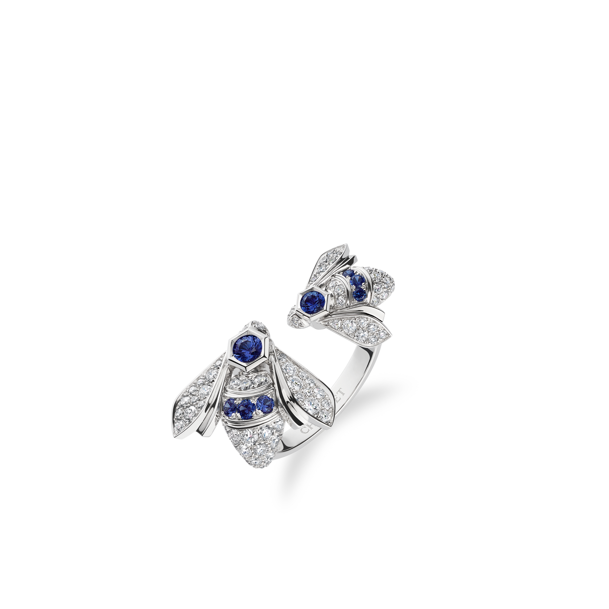 CHAUMET - BEE DE CHAUMET - RING - White gold ring, diamonds and sapphires - 085979