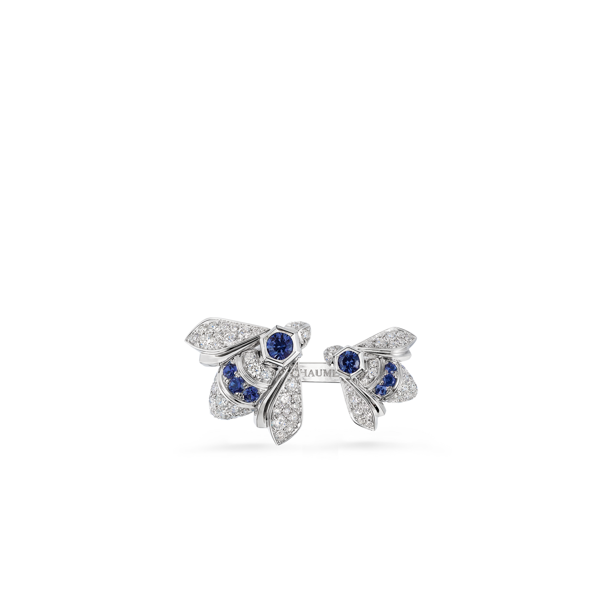 CHAUMET - BEE DE CHAUMET - RING - White gold ring, diamonds and sapphires - 085979