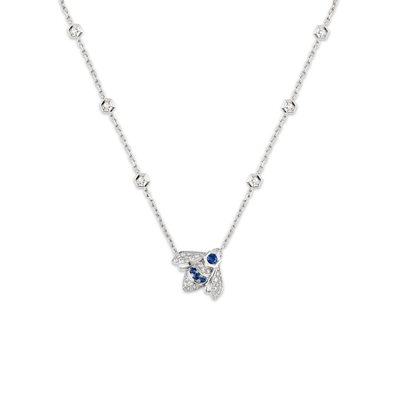 CHAUMET - BEE DE CHAUMET - PENDANT - White gold pendant, sapphire and diamond - 086075