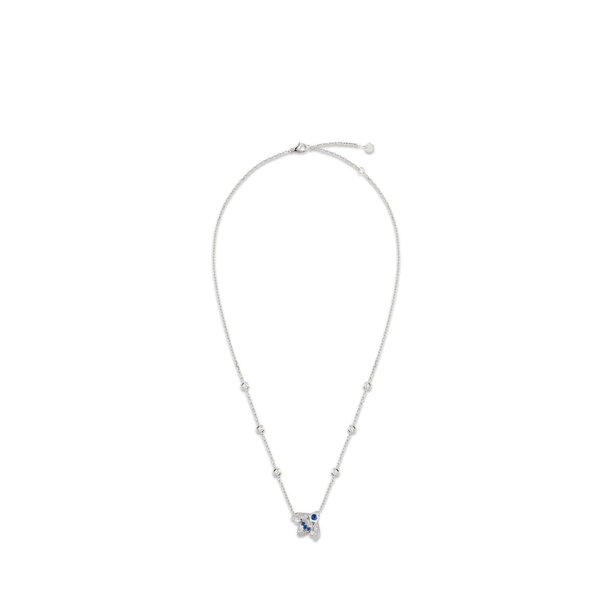 CHAUMET - BEE DE CHAUMET - PENDANT - White gold pendant, sapphire and diamond - 086075