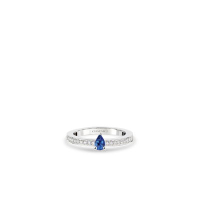 CHAUMET - JOSÉPHINE - BAGUE - Bague en platine, saphir et diamants - 086150