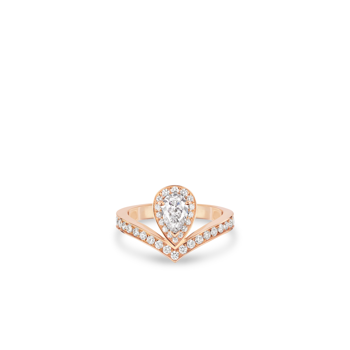CHAUMET - JOSÉPHINE - BAGUE - Solitaire en or rose, diamant 0.50 carat, diamants - 086152
