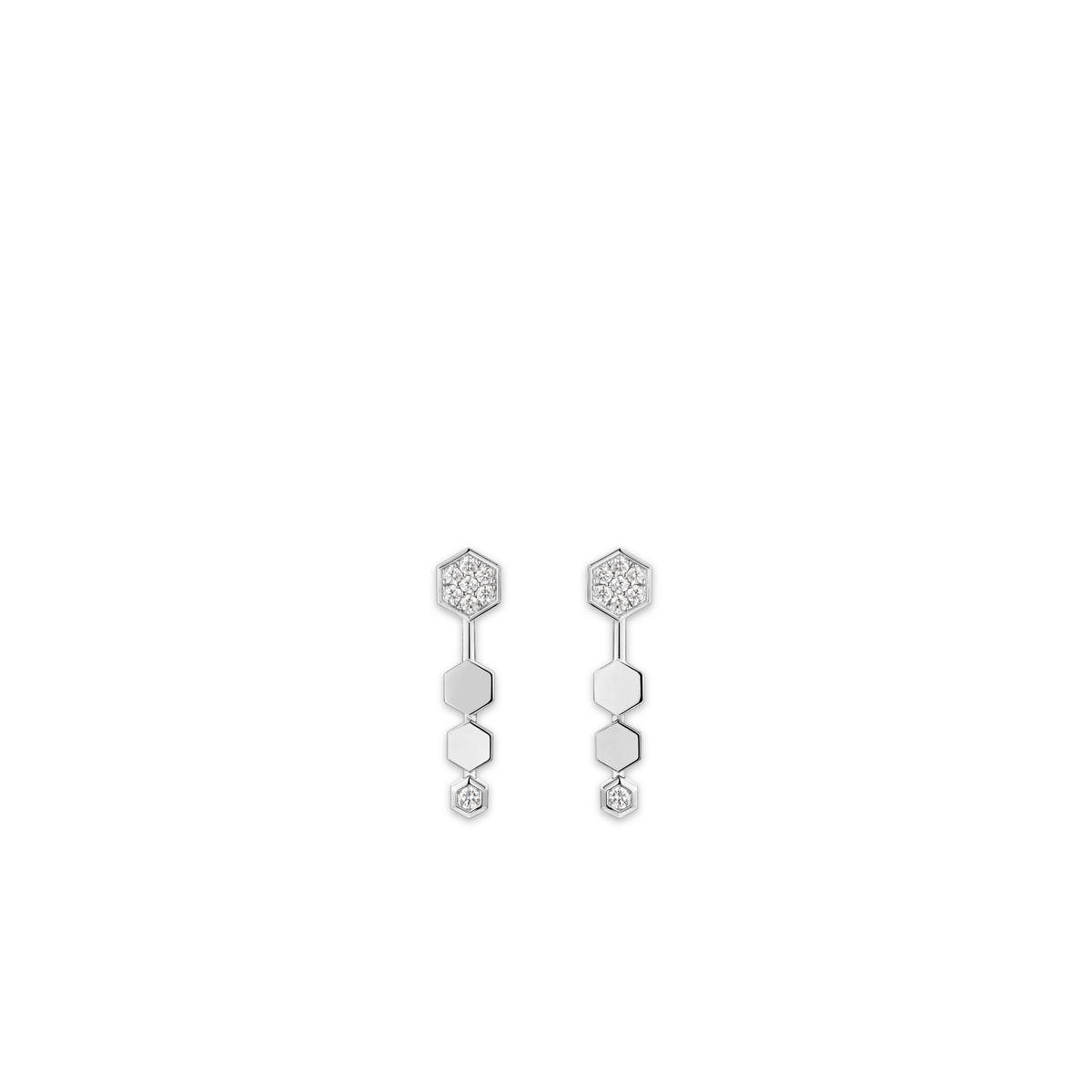 CHAUMET - ビー ドゥ ショーメ - イヤリング - イヤリング、ホワイトゴールド、ダイヤモンド - 086153