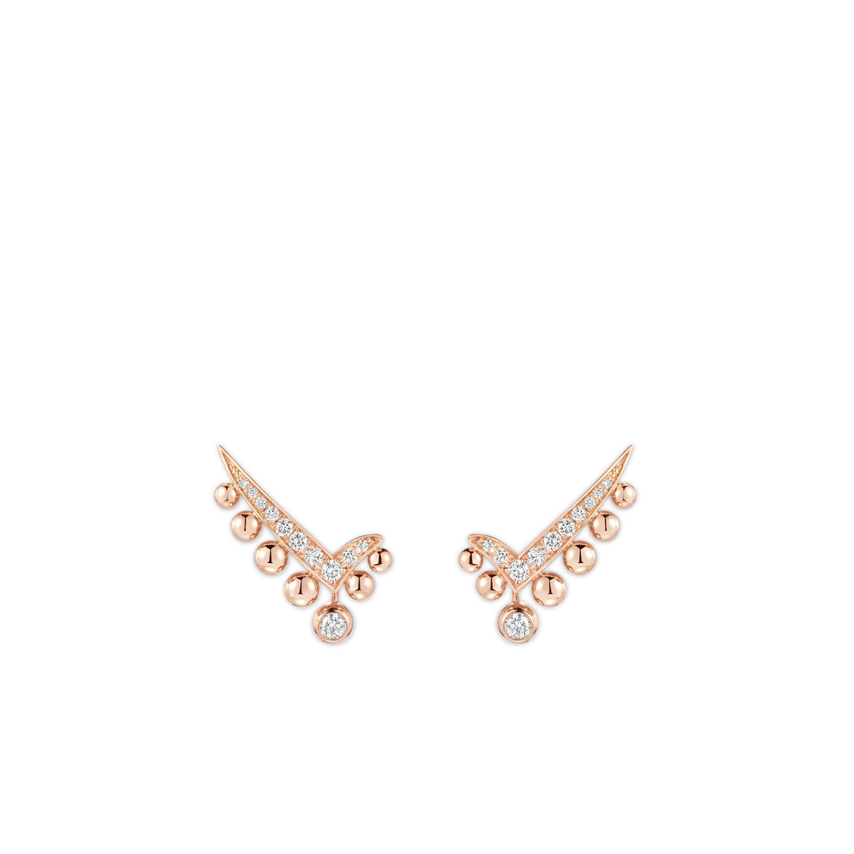 CHAUMET - ジョゼフィーヌ - イヤリング - イヤリング、ピンクゴールド、ダイヤモンド - 086199