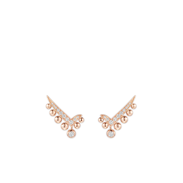 CHAUMET - Joséphine约瑟芬 - 耳环 - 玫瑰金耳环，钻石