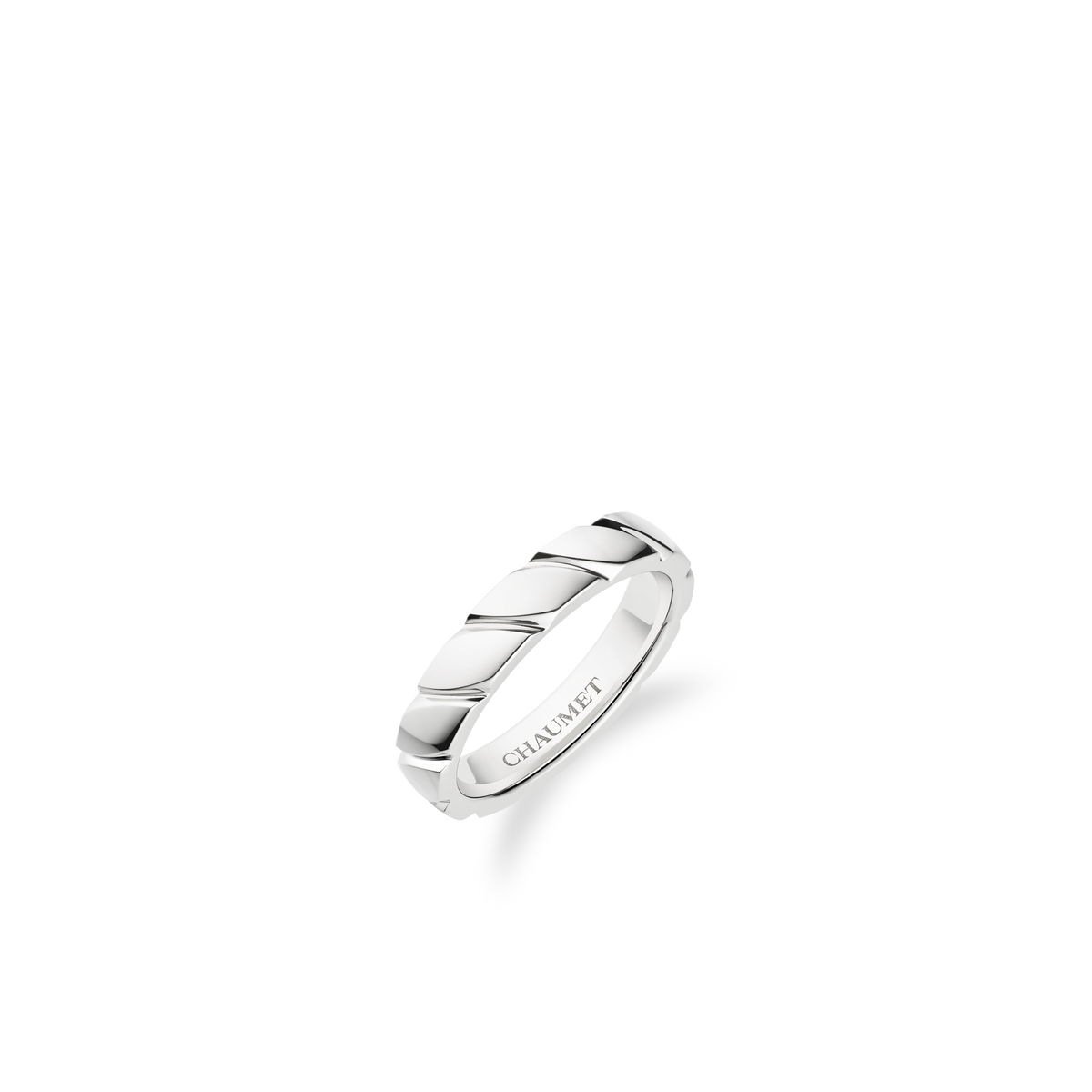 CHAUMET - TORSADE DE CHAUMET - RING - Platinum ring, 4 mm - 095902