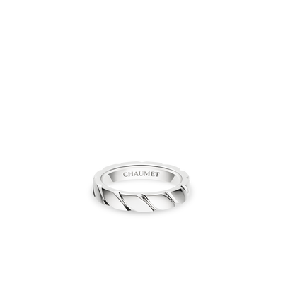 CHAUMET - TORSADE DE CHAUMET - RING - Platinum ring, 4 mm - 095902
