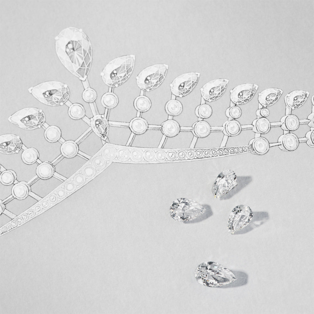 CHAUMET - Joséphine约瑟芬 - 饰物 - 白金冠冕，钻石 - 084103