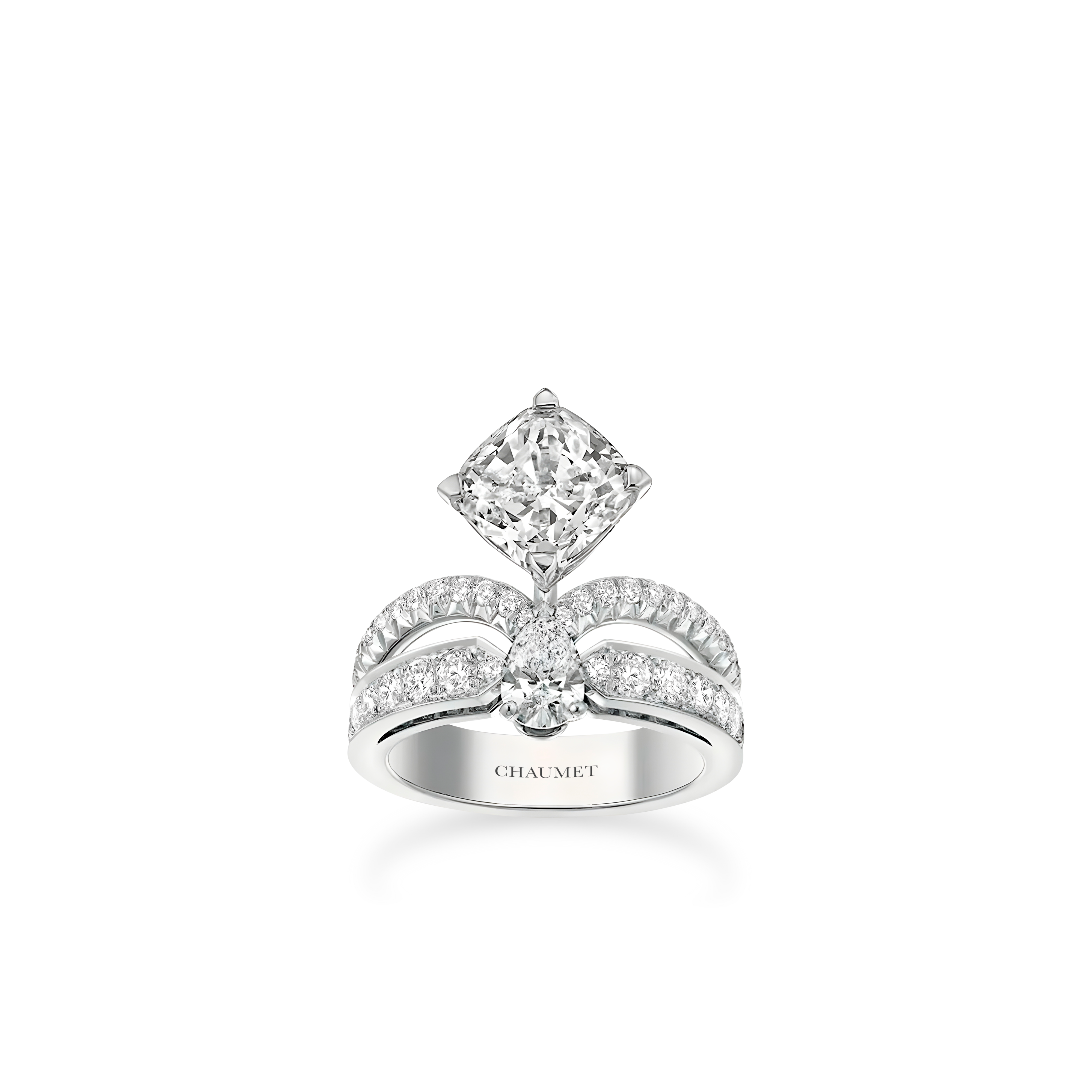 Platinum solitaire, 3 carat diamond, diamonds JOSÉPHINE Platinum ...