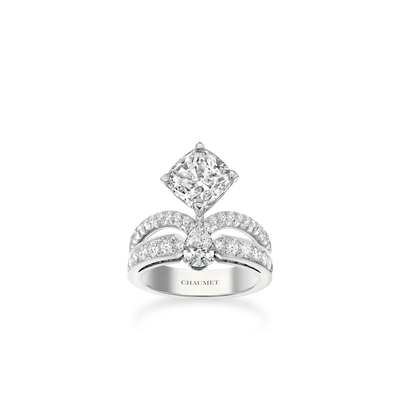 CHAUMET - JOSÉPHINE - BAGUE - Solitaire en platine, diamant 3 carats, diamants - J3MZDC