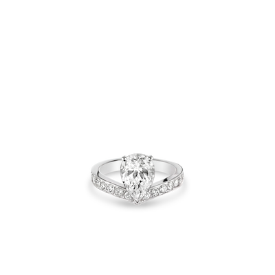 CHAUMET - JOSEPHINE - RING - Platinum solitaire ring, 2-carat diamond, diamonds - J3OU00