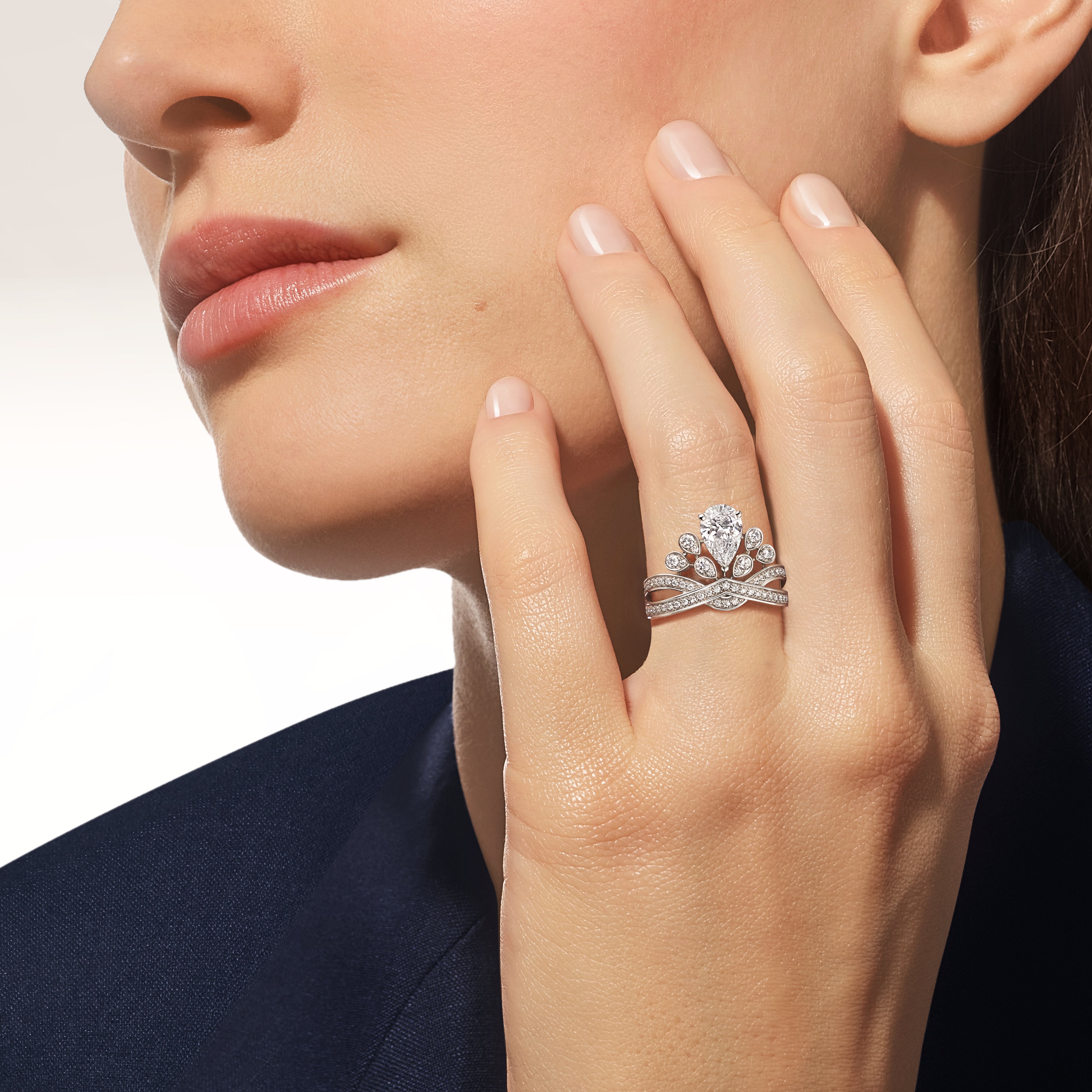 ソリテールリング、プラチナ、ダイヤモンド（1ct）、ダイヤモンド