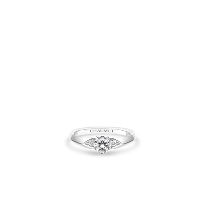 CHAUMET - JOSÉPHINE - RING - Platinum solitaire, 0.50 carat diamond, diamonds - J83865