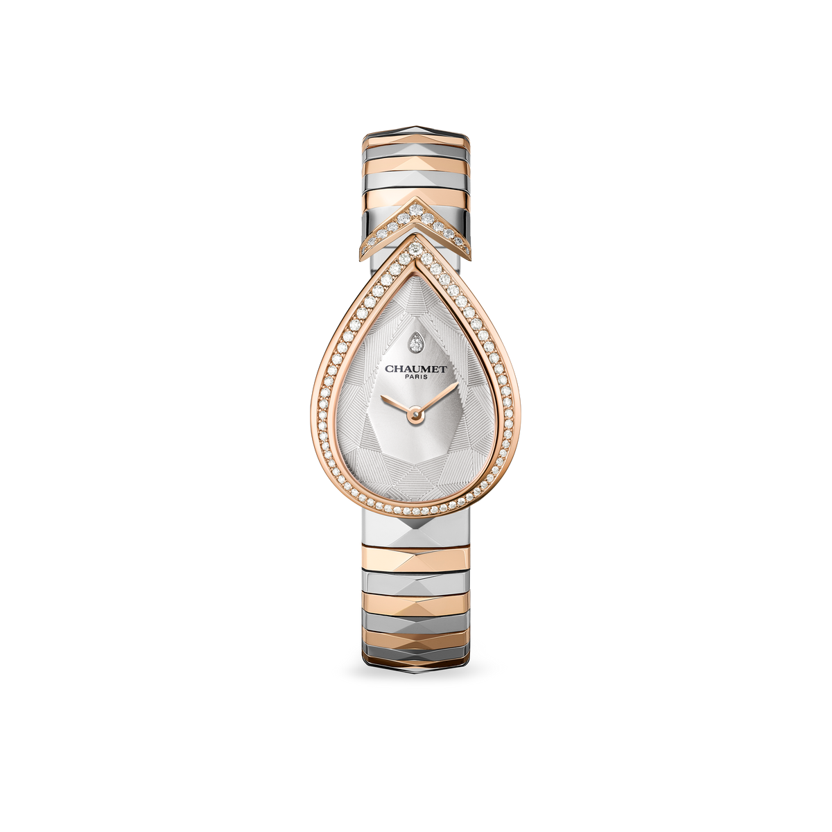 CHAUMET - JOSÉPHINE - WATCH - Steel and rose gold watch, diamonds - W85965
