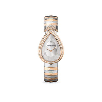 CHAUMET - JOSÉPHINE - WATCH - Steel and rose gold watch, diamonds - W85965