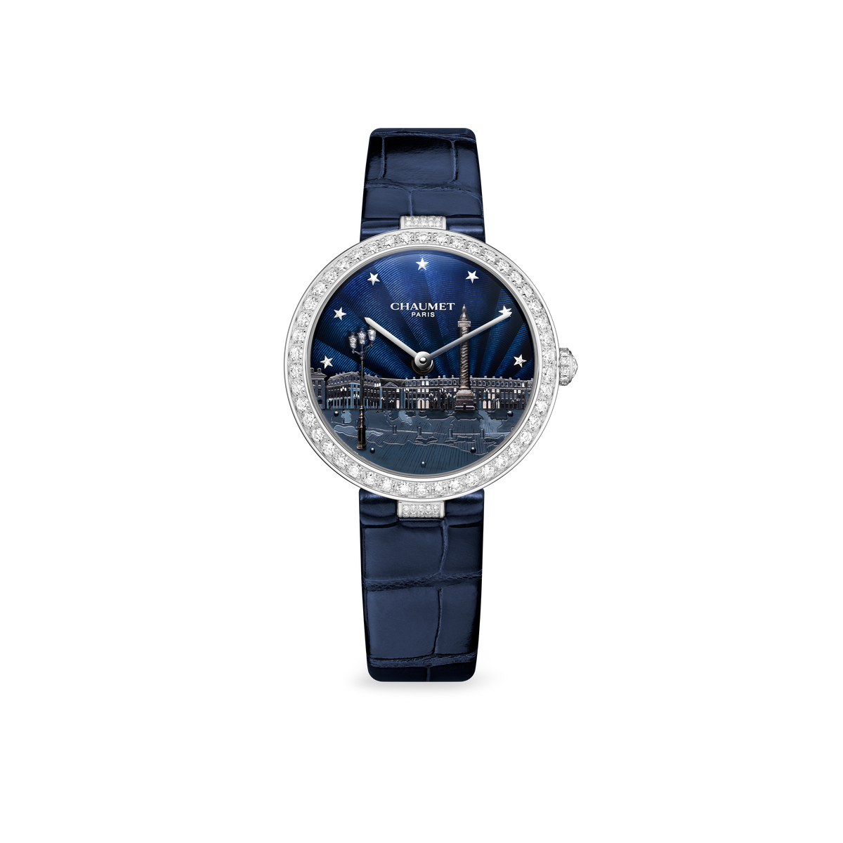 CHAUMET - تورساد دو شوميه - ساعة - ساعة من الذهب الأبيض، مينا بتقنية طلاء المينا النارية ”غران فو“ - W84530