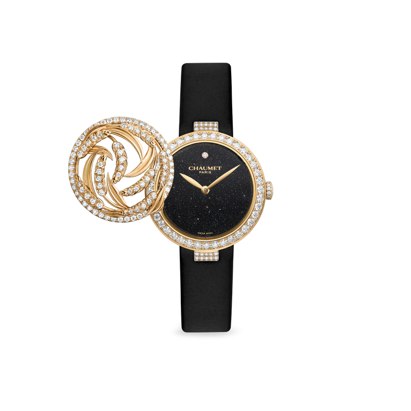 CHAUMET - L'ÉPI DE BLÉ DE CHAUMET - WATCH - Yellow gold secret watch, diamonds - W84762