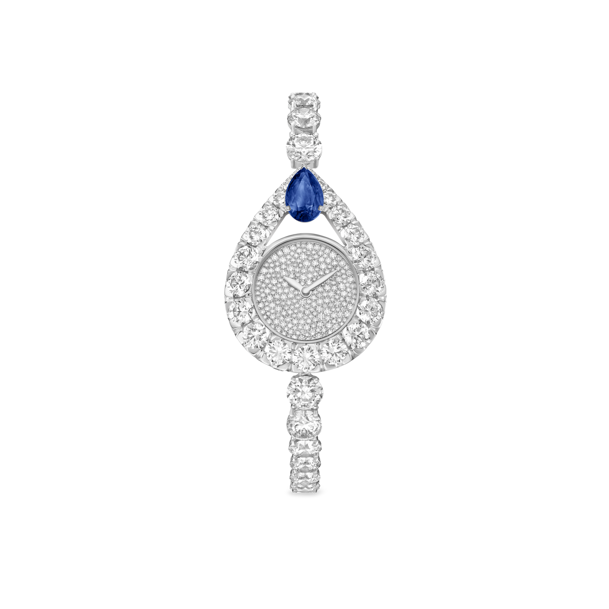 CHAUMET - Joséphine约瑟芬 - 腕表 - 白金腕表，蓝宝石和钻石 - W85187