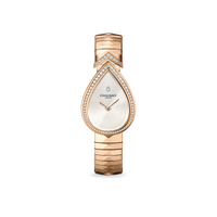 Rose gold watch, diamonds