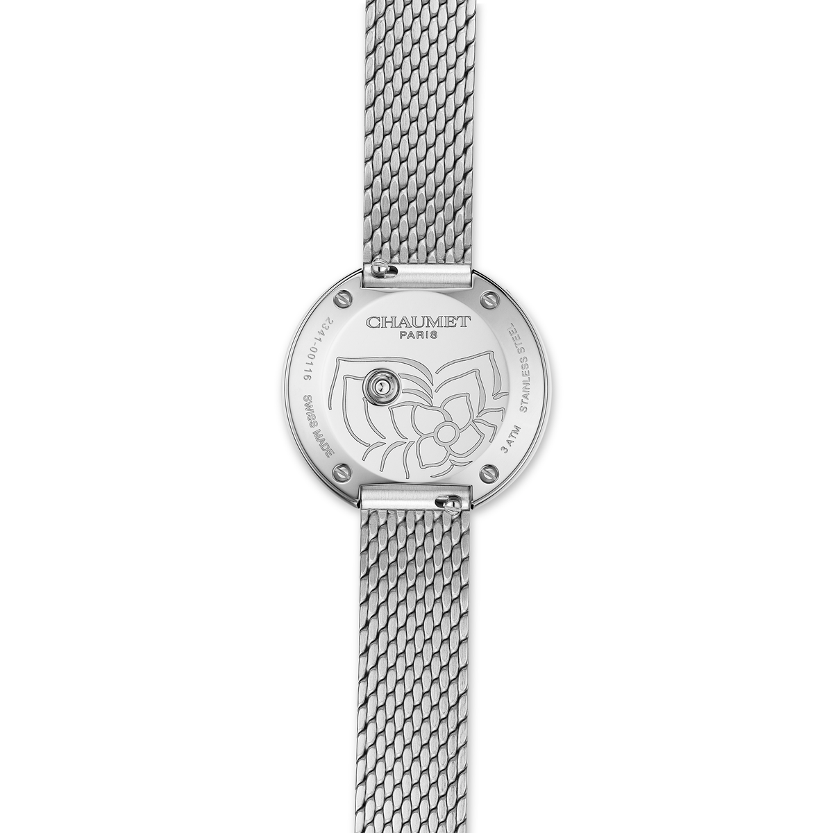CHAUMET - HORTENSIA - WATCH - Steel watch, diamonds - W85410