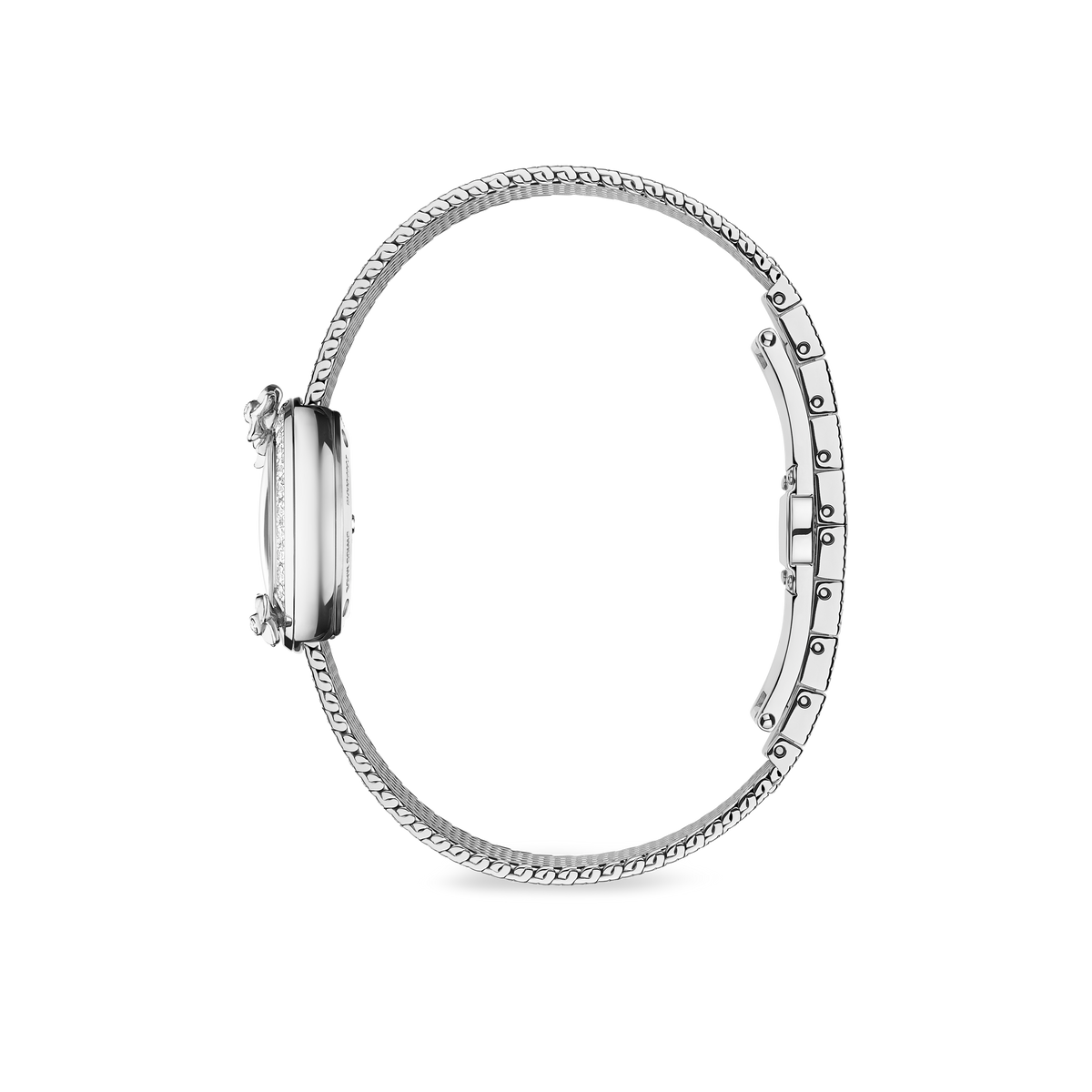CHAUMET - HORTENSIA - WATCH - Steel watch, diamonds - W85410