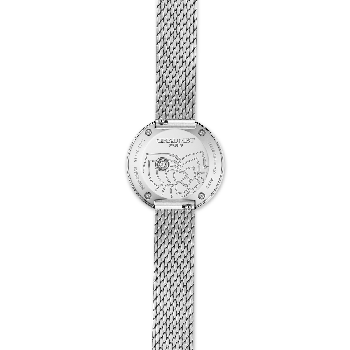 CHAUMET - 호텐시아 - 시계 - 스틸 워치, 다이아몬드 - W85411