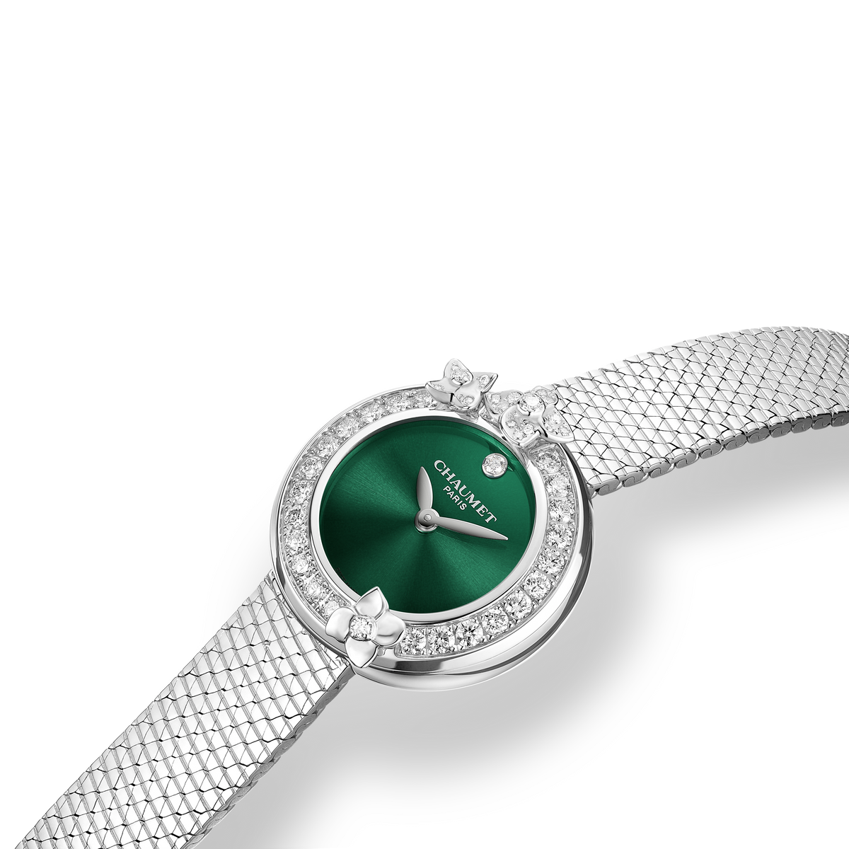 CHAUMET - 호텐시아 - 시계 - 스틸 워치, 다이아몬드 - W85411