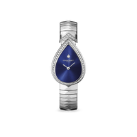 Montre en acier, diamants