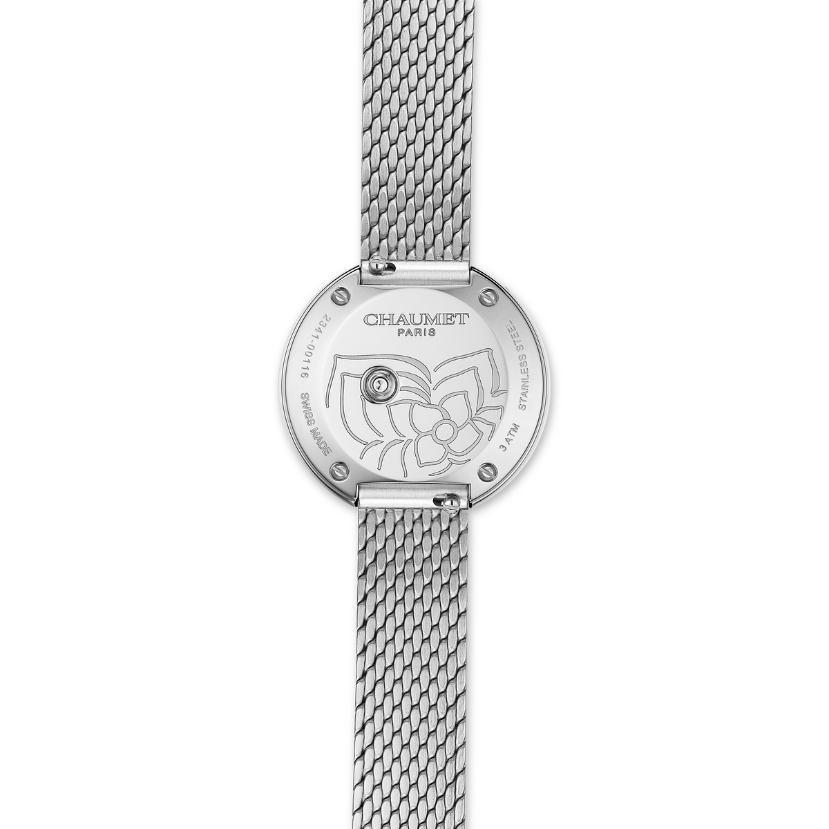 CHAUMET - HORTENSIA - MONTRE - Montre en acier, or jaune et diamants - W85989