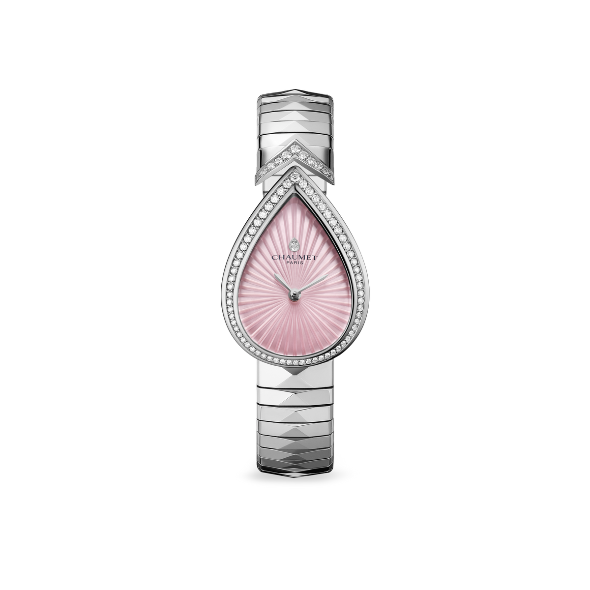 CHAUMET - Joséphine约瑟芬 - 腕表 - 精钢腕表，珍珠母贝和钻石 - W86052