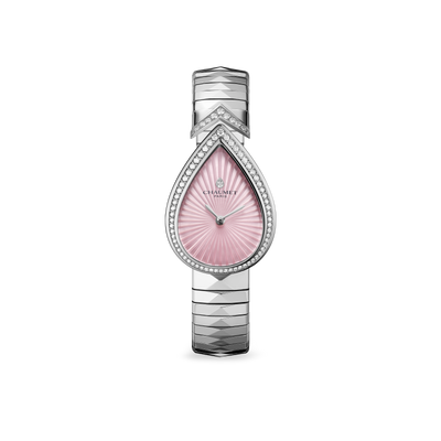 CHAUMET - Joséphine约瑟芬 - 腕表 - 精钢腕表，珍珠母贝和钻石 - W86052