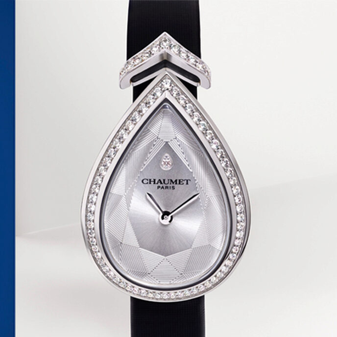 Montre Joséphine Aigrette de Chaumet en or blanc et diamants