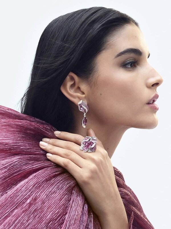 Le Jardin de Chaumet High Jewellery iris earrings