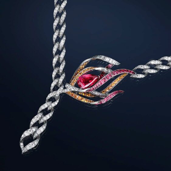 Le Jardin de Chaumet High Jewellery tulip necklace
