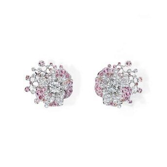 Le Jardin de Chaumet High Jewellery pansy earrings