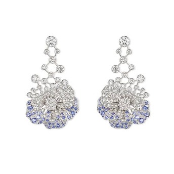 Le Jardin de Chaumet High Jewellery pansy earrings