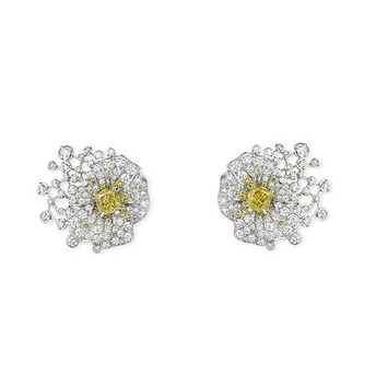 Le Jardin de Chaumet High Jewellery pansy earrings