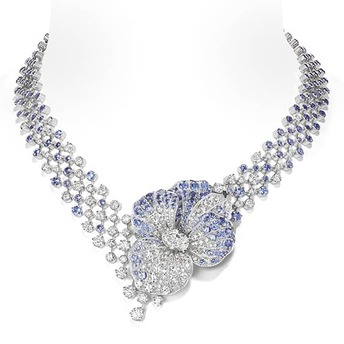 Le Jardin de Chaumet High Jewellery pansy necklace
