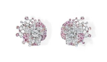 Le Jardin de Chaumet High Jewellery pansy earrings
