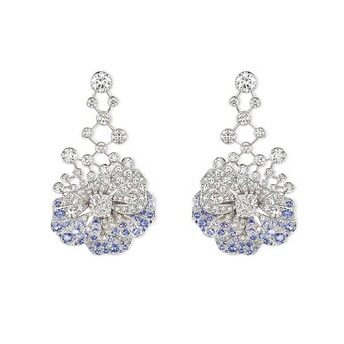 Le Jardin de Chaumet High Jewellery pansy earrings