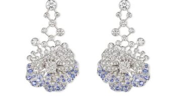 Le Jardin de Chaumet High Jewellery pansy earrings