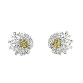 Le Jardin de Chaumet High Jewellery pansy earrings