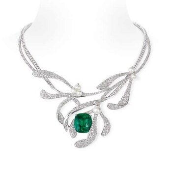 Le Jardin de Chaumet High Jewellery mistletoe necklace