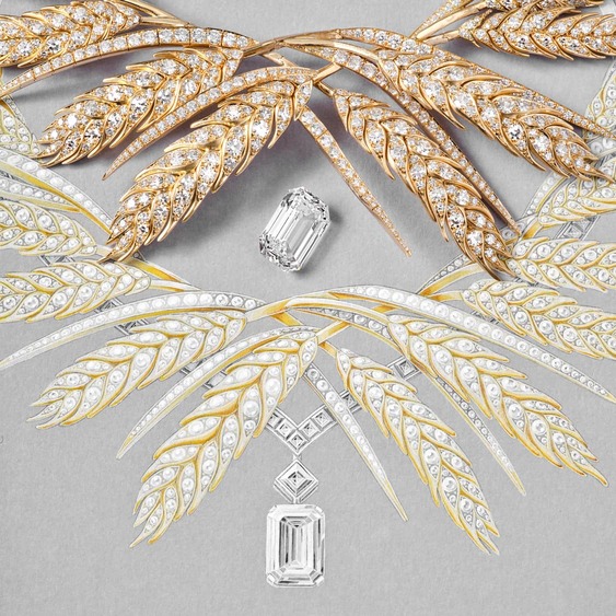 Le Jardin de Chaumet High Jewellery wheat necklace