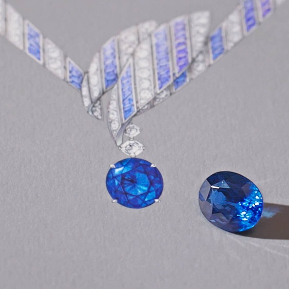 Le Jardin de Chaumet High Jewellery Agapanthus sapphire