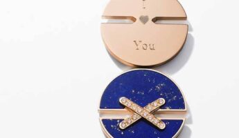 Jeux de Liens pendant engraving rose gold