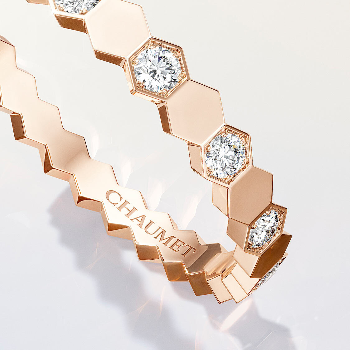 【３つセット】ハニカムリング　１１号 CHAUMET - ショーメ Chaumet リング ビー マイ ラブ ハニカム 3