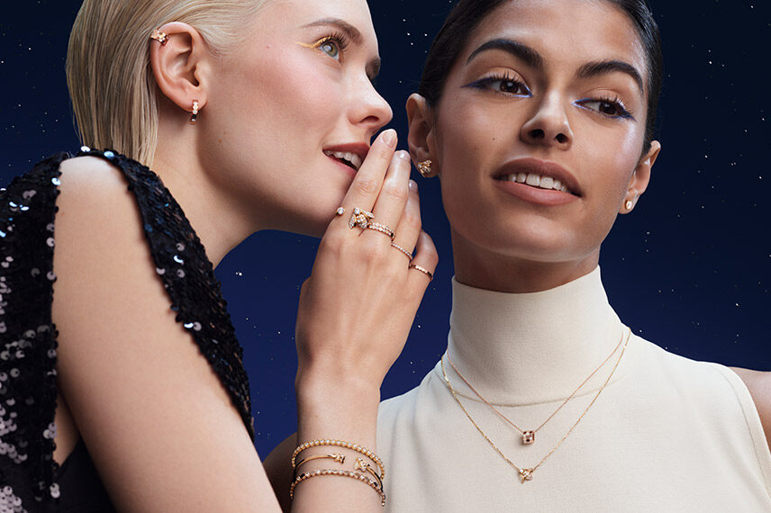 Bee de Chaumet collection | pendants & rings & bracelets & earrings in rose gold and diamonds