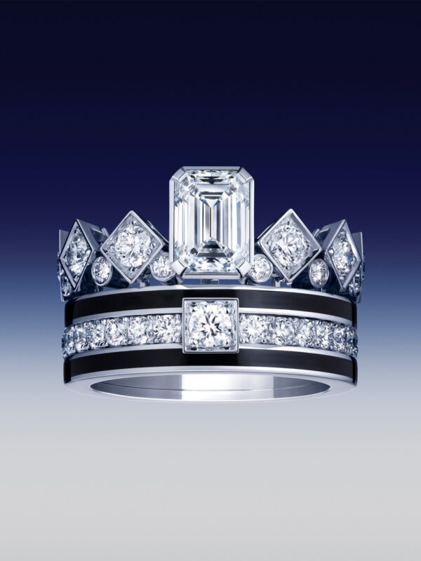 ring men diamond and gold Chaumet